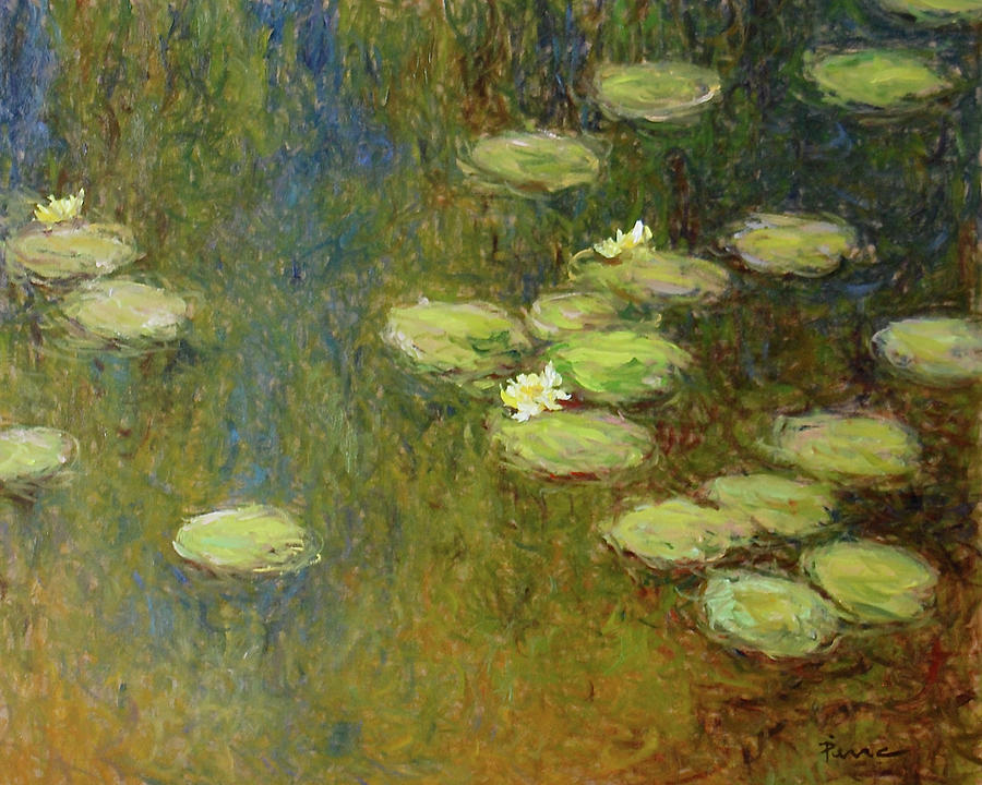 Water Lilies nr. P005 Painting by Pierre Dijk