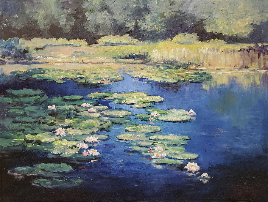 Water lilies pond 1 Painting by Irek Szelag - Fine Art America