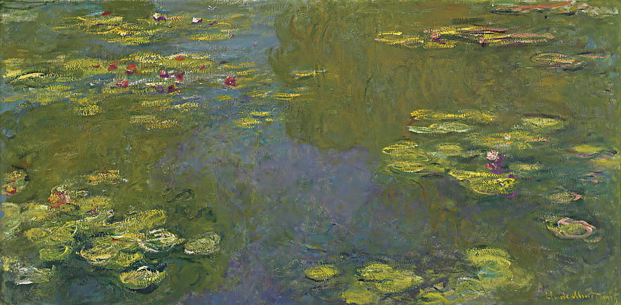 Claude Monet Painting - Water Lilies The Water Lilies Basin by Claude Monet