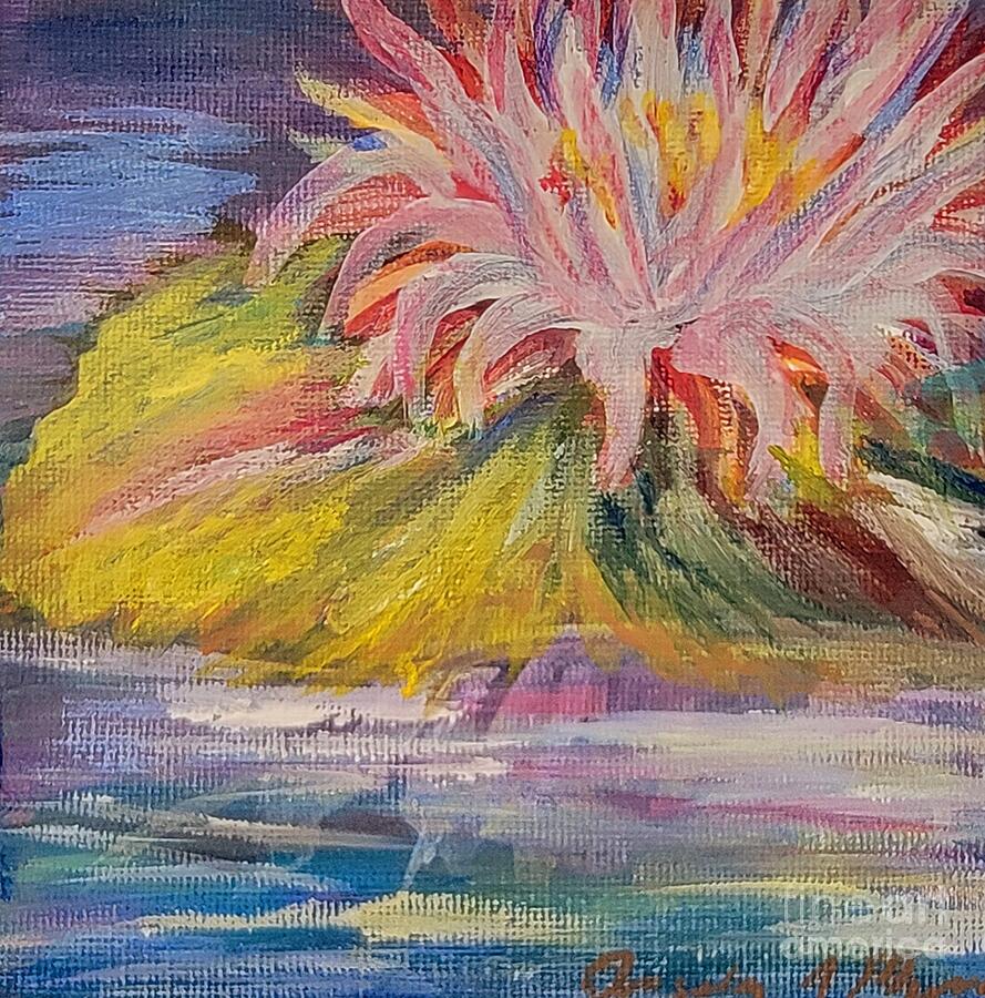 Water Lily Painting by Angela J Murray Water Lily Painting by Angela J Murray