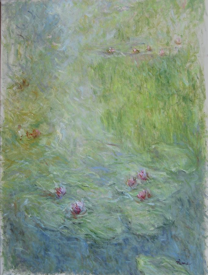 Water Lily Nymphaea Nr 1 Painting by Pierre Dijk