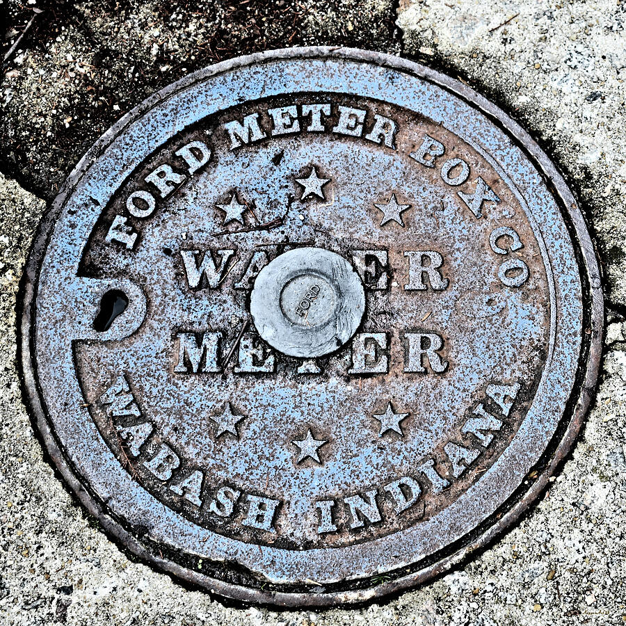 Water Meter Cover Charleston SC Photograph by Kathy K McClellan