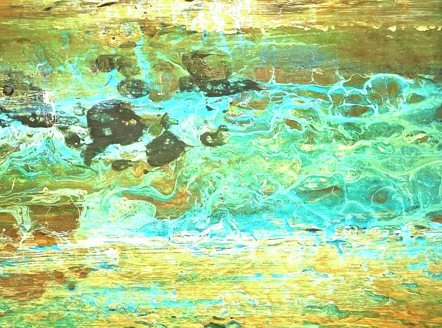 Water movement 1 Painting by Judy Osiowy