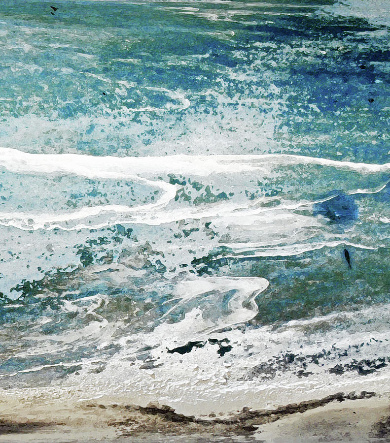 Water Movement 3 Mixed Media by Sharon Williams Eng