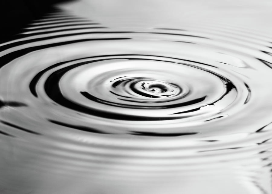 Water Ripples Abstract Photograph by Amelia Pearn
