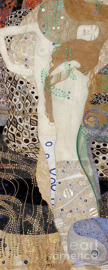 Water Serpents by Klimt Painting by Gustav Klimt