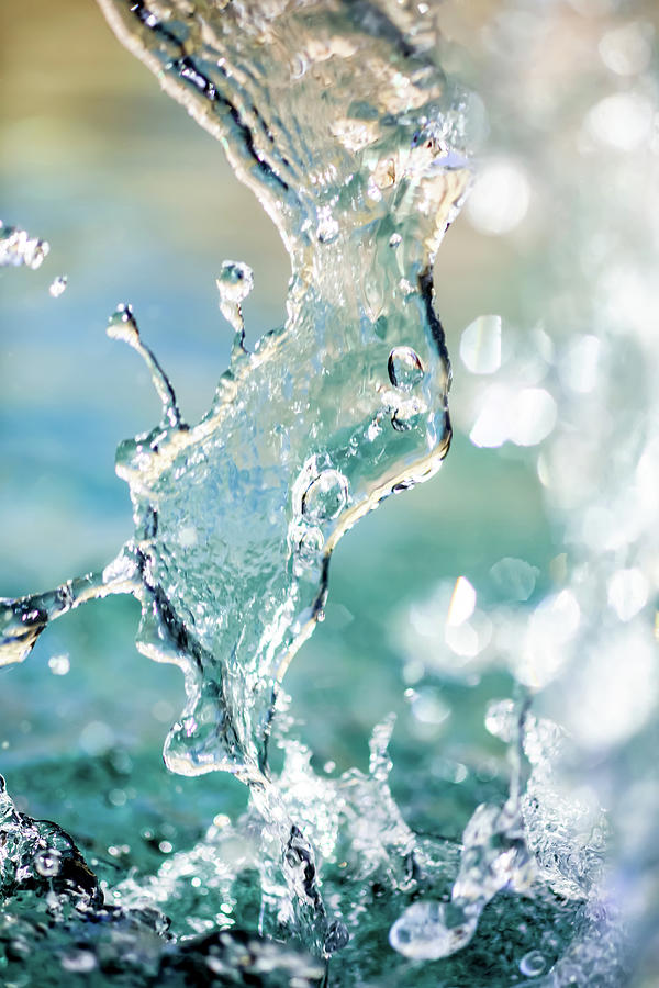 Water Splash Abstract Photograph by Terry Walsh