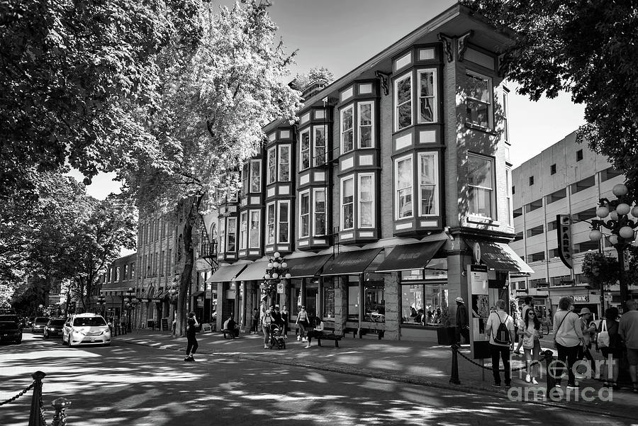 Water street in Gastown, Vancouver Photograph by Delphimages Photo Creations