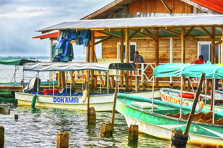 Water taxis Bocas del Toro, Panama Photograph by Tatiana Travelways