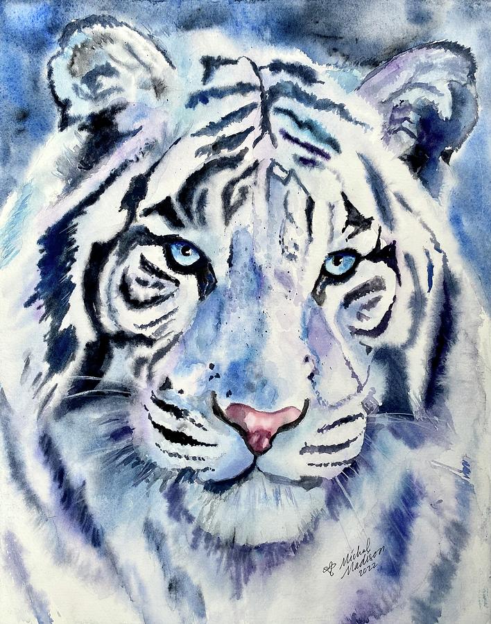 Water Tiger Energy Painting by Michal Madison