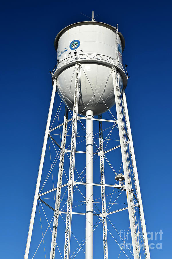 Water tower with siren in Emporia, Virginia Photograph by Ben Schumin ...