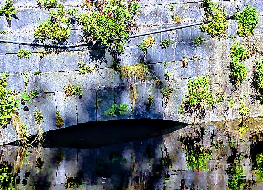 art prints of Galway Water under the bridge Galway  Painting by Mary Cahalan Lee - aka PIXI