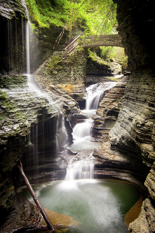 Waterfall Photograph - Water Under the Bridge by Jake Sublett Waterfall Photograph - Water Under the Bridge by Jake Sublett