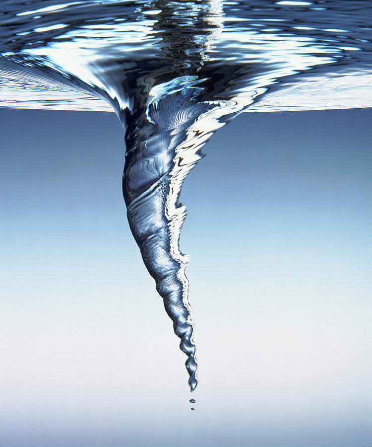 Water Vortex (digital Enhancement) Photograph by Ray Massey