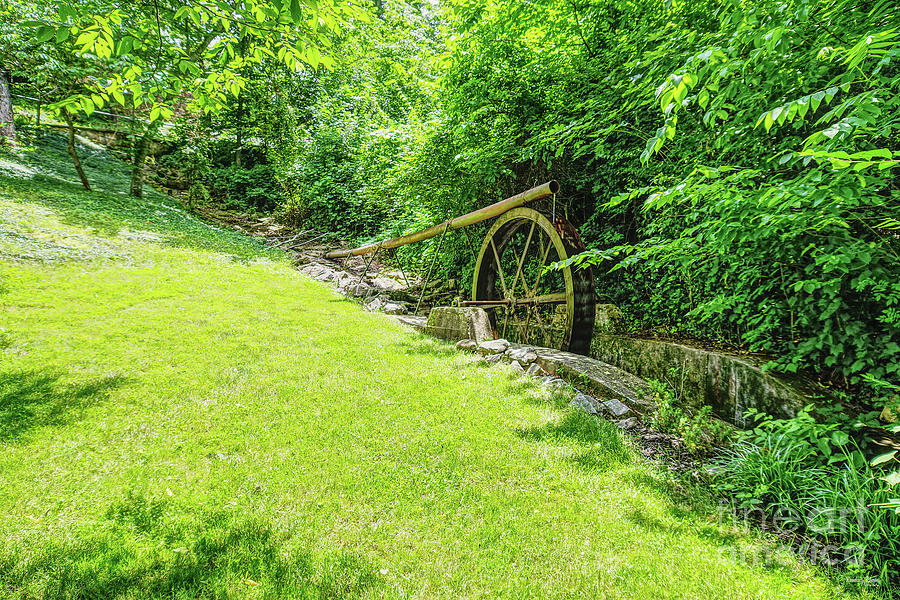 Water Wheel At Enchanted HIlls Photograph by Jennifer White