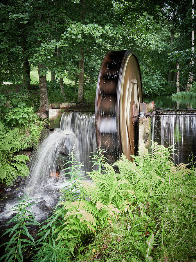 Water wheel. Mathildedal Photograph by Jouko Lehto