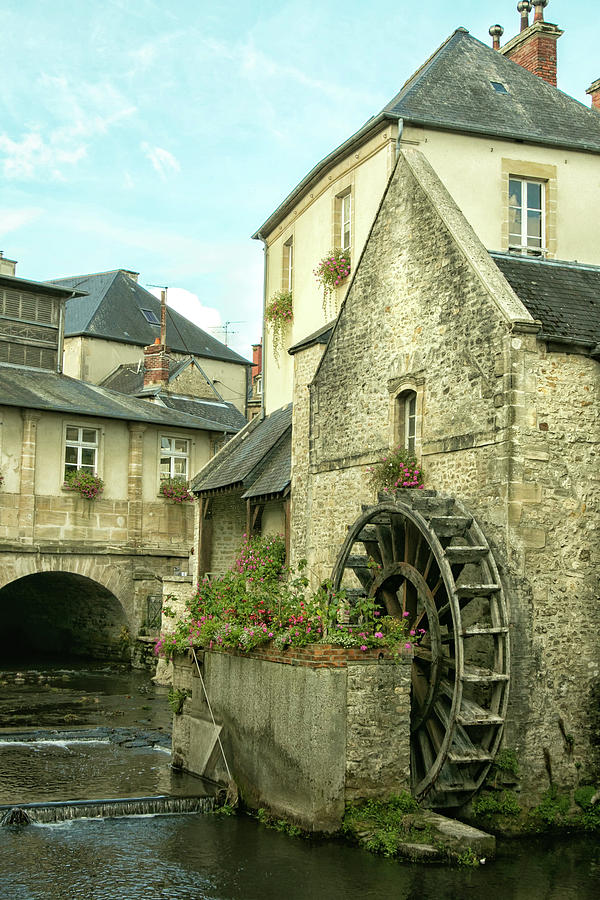 Water Wheel of Bayeux Photograph by Lisa Chorny