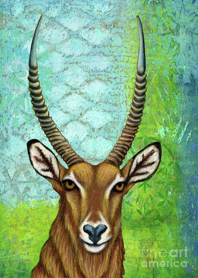Waterbuck Abstract Painting by Amy E Fraser