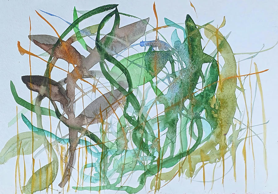 Watercolor Abstract day 79 Painting by Cathy Anderson