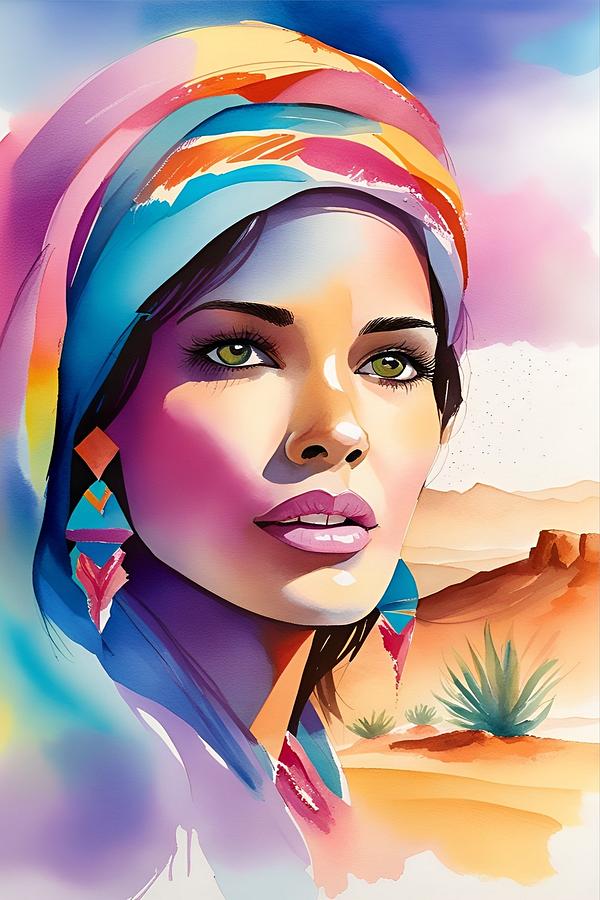 Desert Woman Digital Art