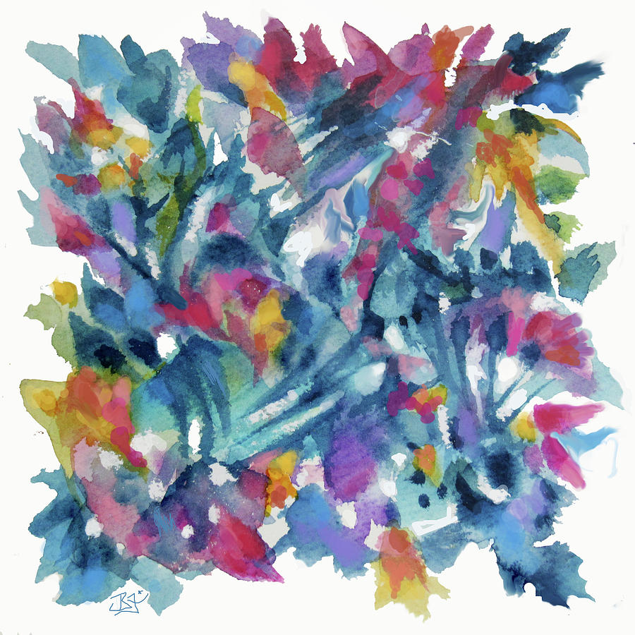Watercolor Bouquet 2-7-19-20 Painting by Jean Batzell Fitzgerald