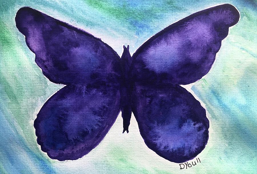 Watercolor Butterfly Painting by Debbie Youll - Fine Art America