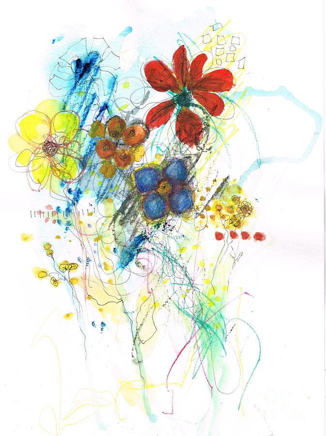 Watercolor Doodle Painting by Frances Marino - Fine Art America