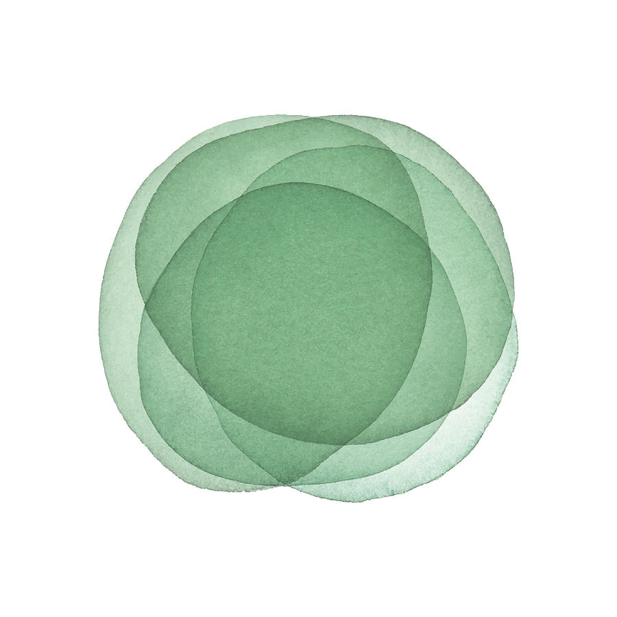 Watercolor Green Abstract Background Drawing by Saemilee Watercolor Green Abstract Background Drawing by Saemilee