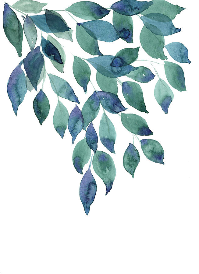 watercolor leaves