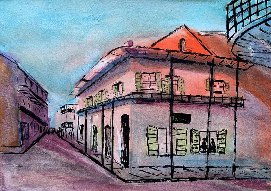 Watercolor New Orleans Painting