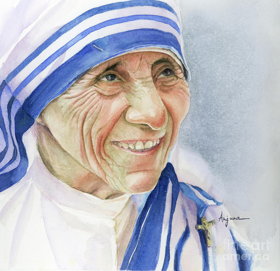 Mother Teresa Painting - Mother Teresa 2 by Anjuna Sainath