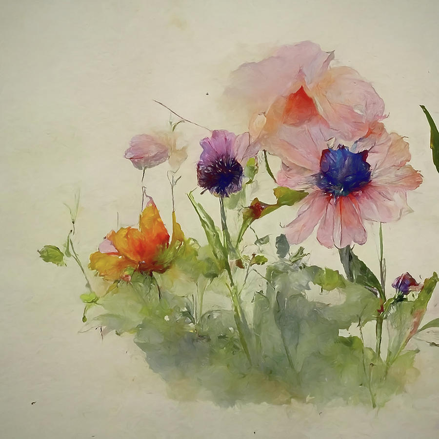 Watercolor Simple Flowers Painting by Dan Sproul - Fine Art America