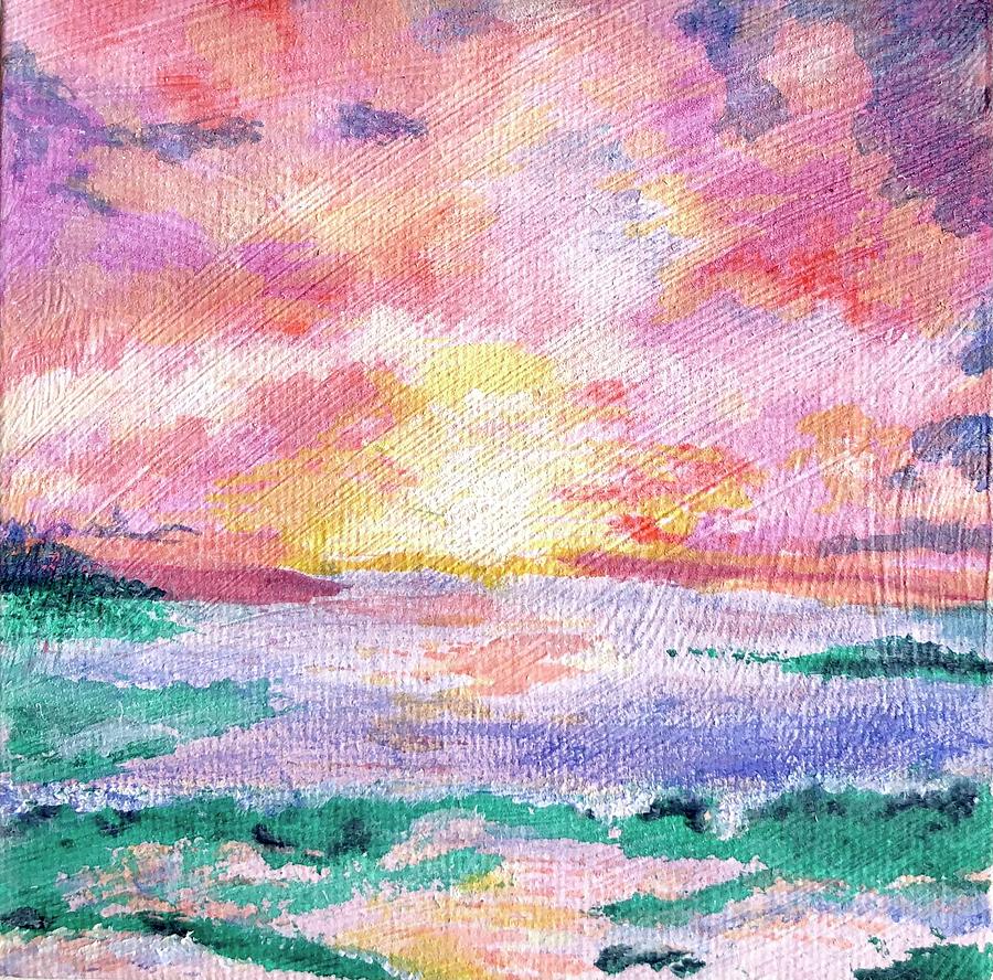 Landscape Painting - Watercolor Sky by M West