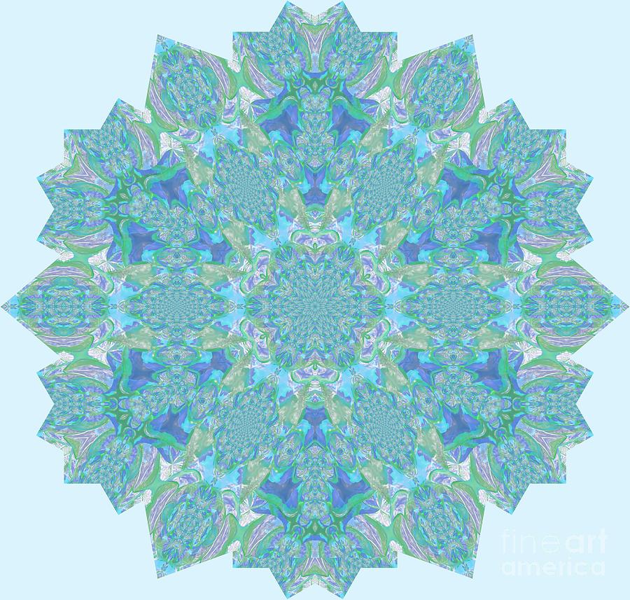 Watercolor Snowflake Digital Art by Lori Kingston