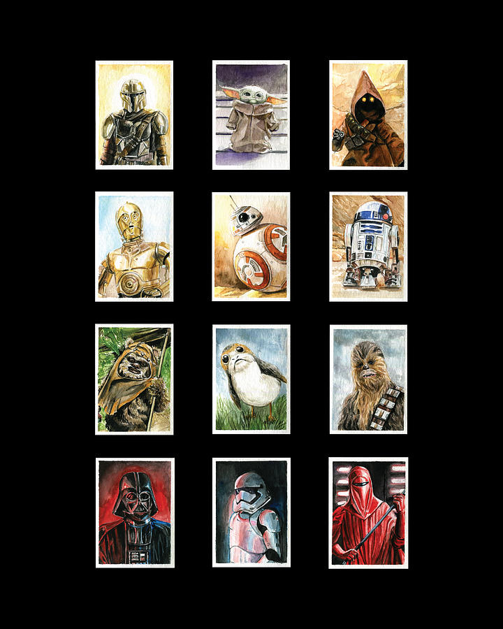 Star Wars Painting - Watercolor Star Wars Series by Jenny Slife