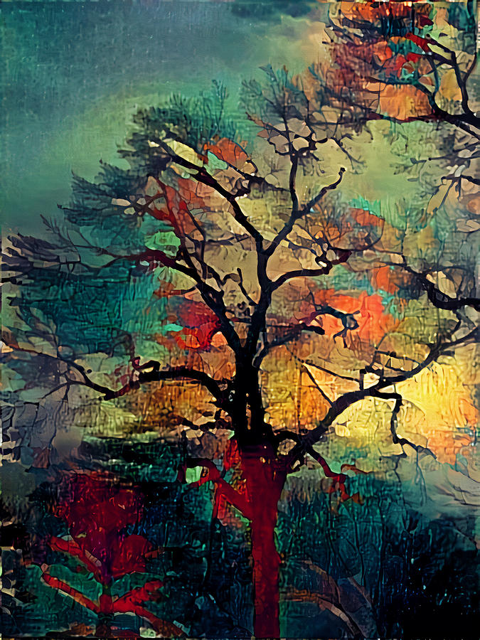 Watercolor Tree Print Digital Art by Jacob Folger