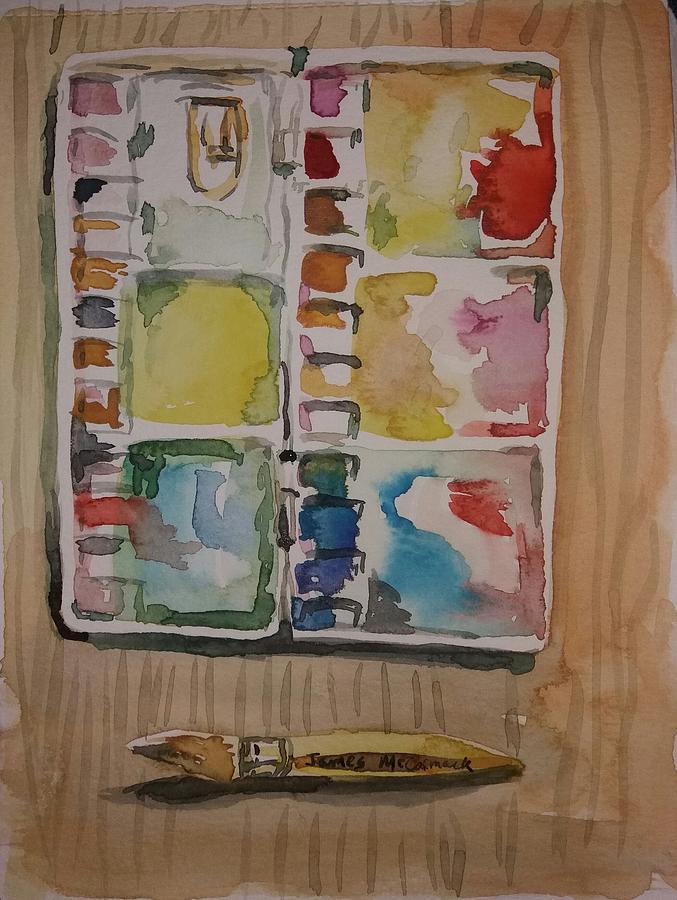 Watercolour Palette Painting by James McCormack