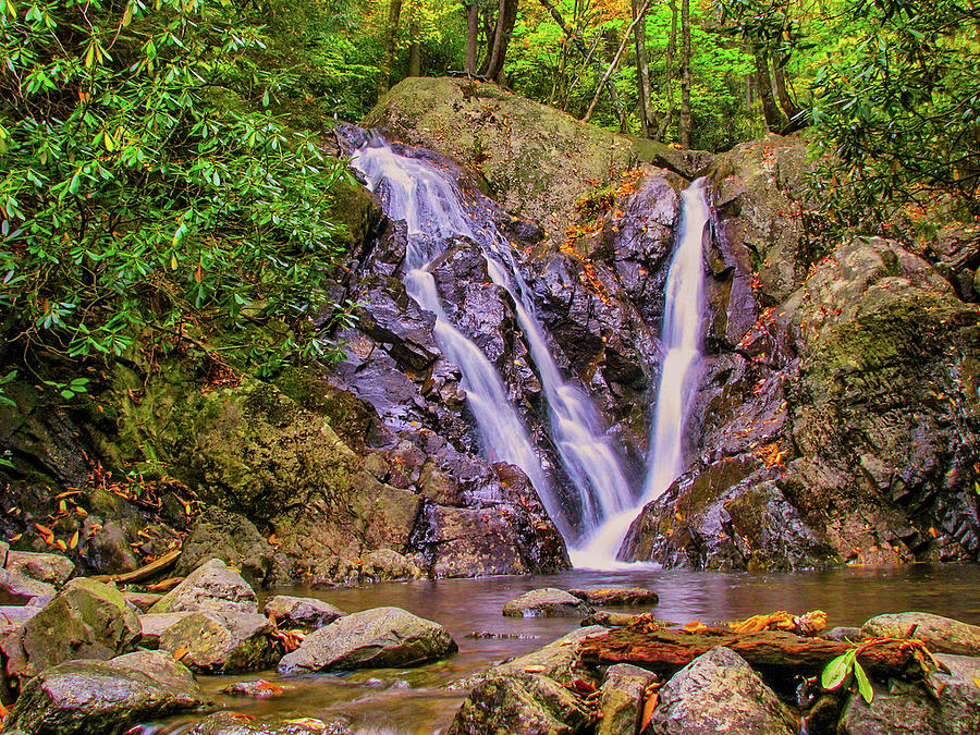 Waterfal at Grayson Highlands State Park 005 Photograph by James C Richardson