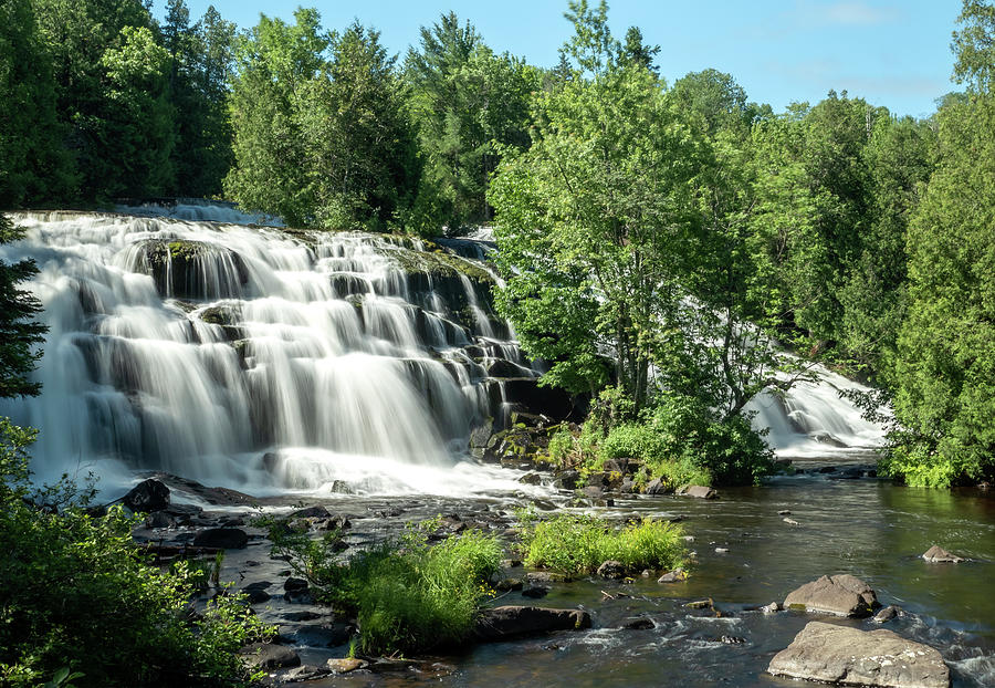 Waterfall at Bond Falls Photograph by Sandra J's | Fine Art America