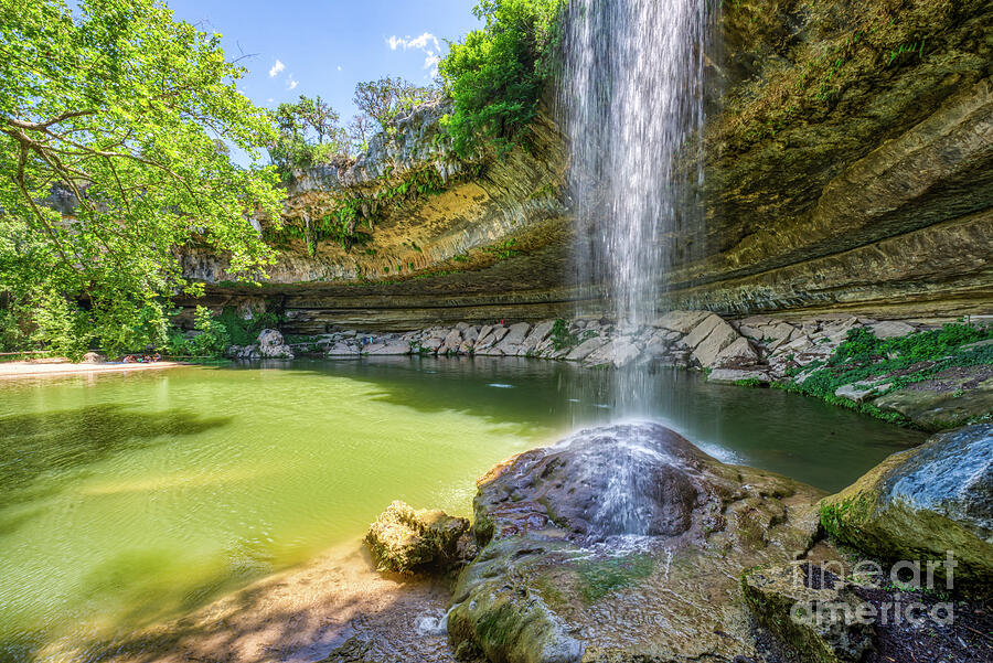 Waterfall At Hamilton Pool Photograph By Bee Creek Photography - Tod 