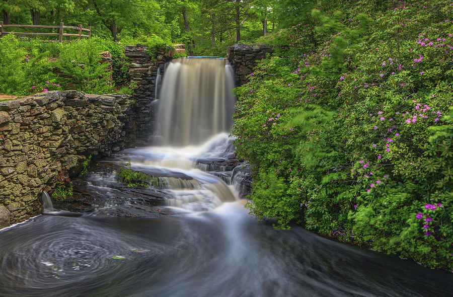 Waterfall at Major Willard Moore State Park Photograph by Juergen Roth