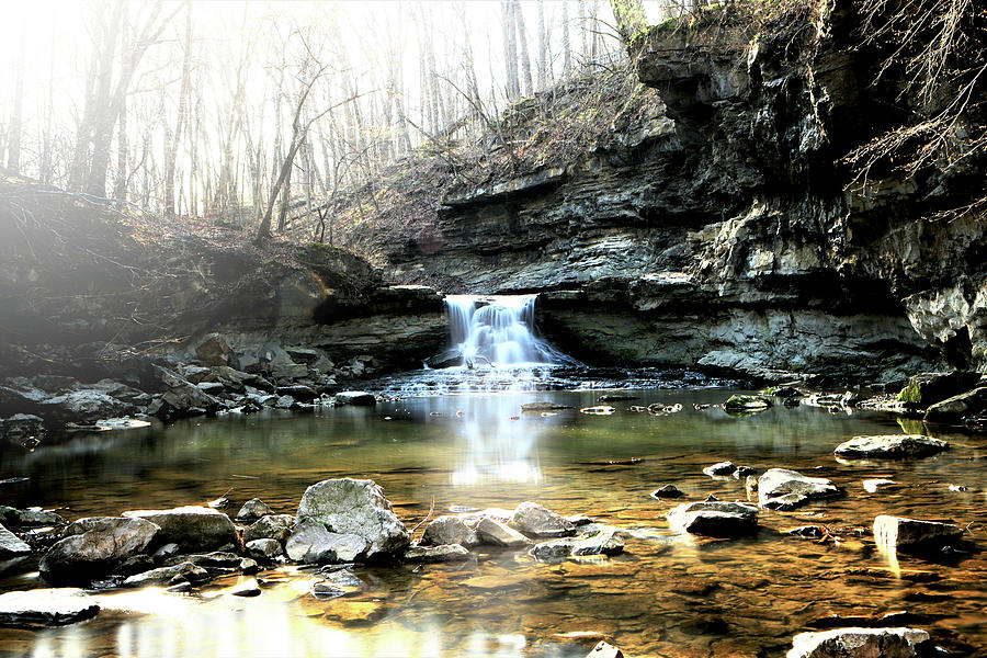 Waterfall at McCormicks Creek Photograph by Tim Kuret