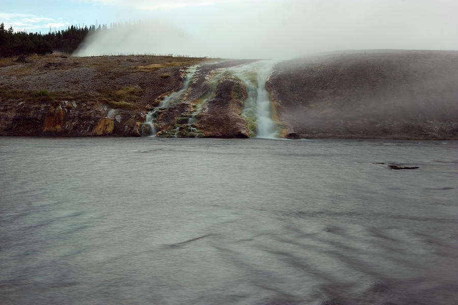 Waterfall At The Firehole Photograph