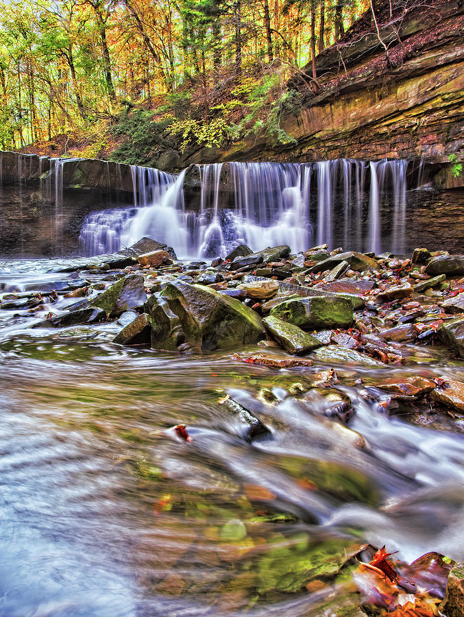 Waterfall At Tinker's Creek Photograph by Marcia Colelli - Fine Art America