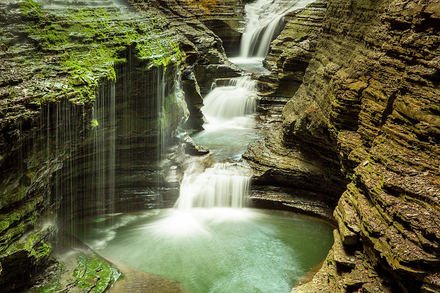 Waterfall at Watkins Glen State Park Photograph by Jayson Photography ...