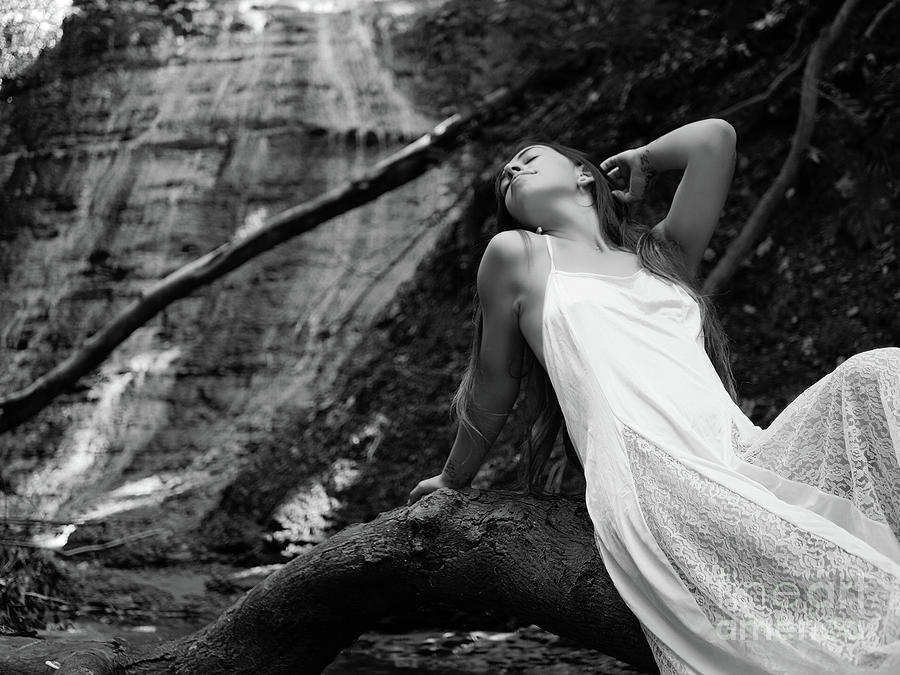 Waterfall Boudoir 001 Photograph by Jon Channell | Fine Art America