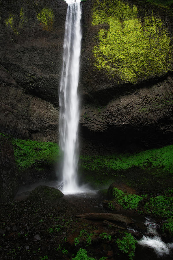 Waterfall, Columbia River Gorge Photograph by Doug Wittrock