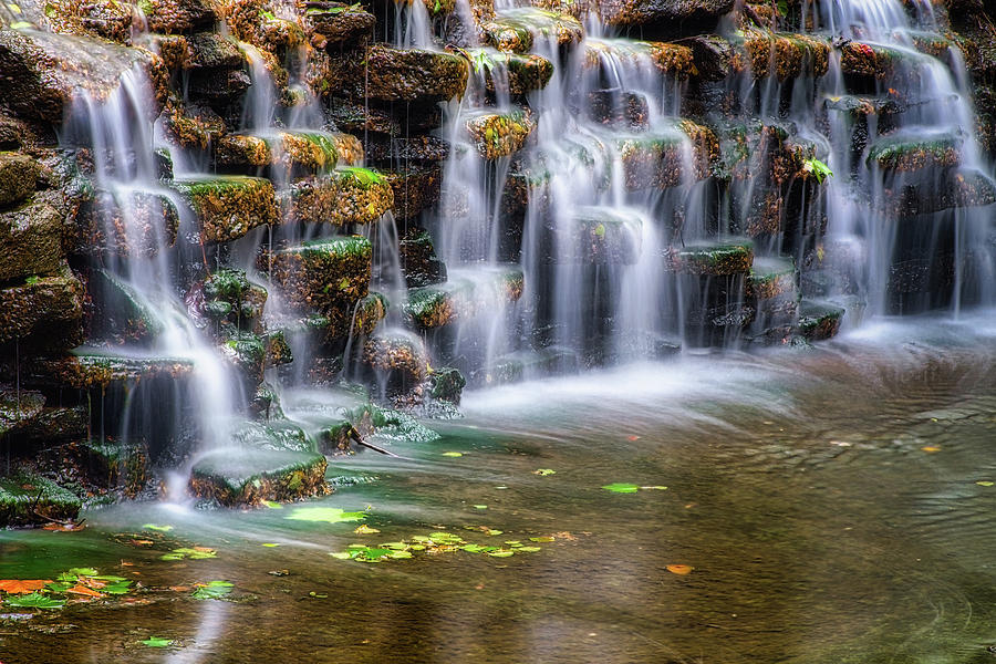 Waterfall Detail Photograph by Tom Mc Nemar