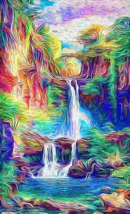 Waterfall Impressum 6 Painting