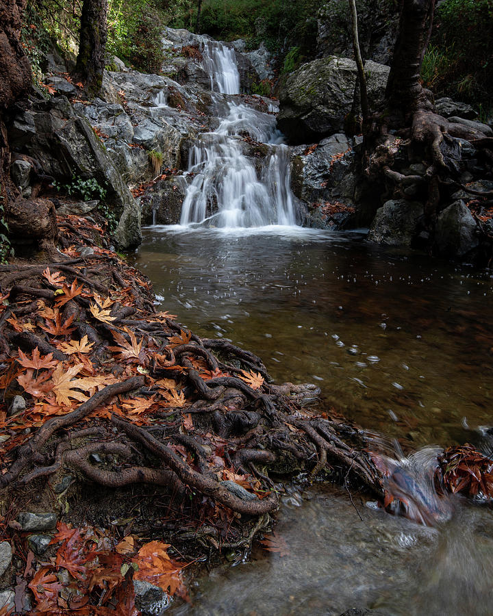 Waterfall in autumn. Photograph by Michalakis Ppalis